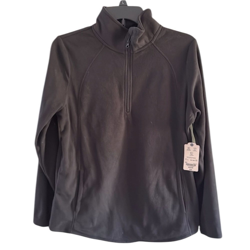 St John Women’s Classic Quarter Zip Fleece Sweatshirt New